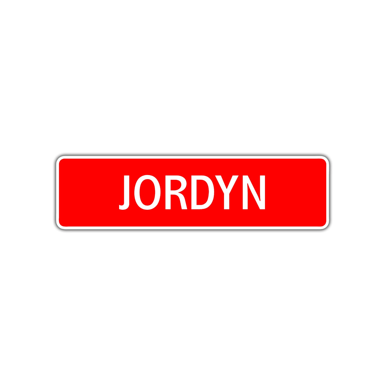 Jordyn Street Sign Children Name Room Plate