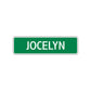 Jocelyn Street Sign Children Name Room Plate