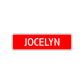 Jocelyn Street Sign Children Name Room Plate