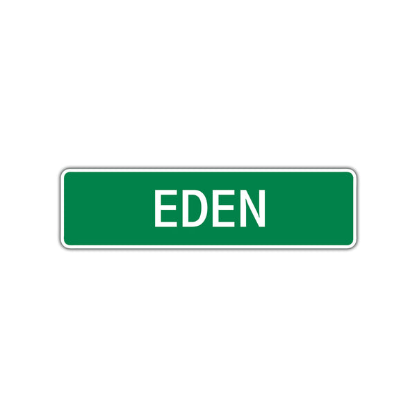 Eden Street Sign Children Name Room Plate - Sign Fever