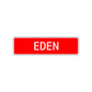 Eden Street Sign Children Name Room Plate
