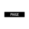 Paige Street Sign Children Name Room Plate