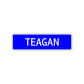 Teagan Street Sign Children Name Room Plate