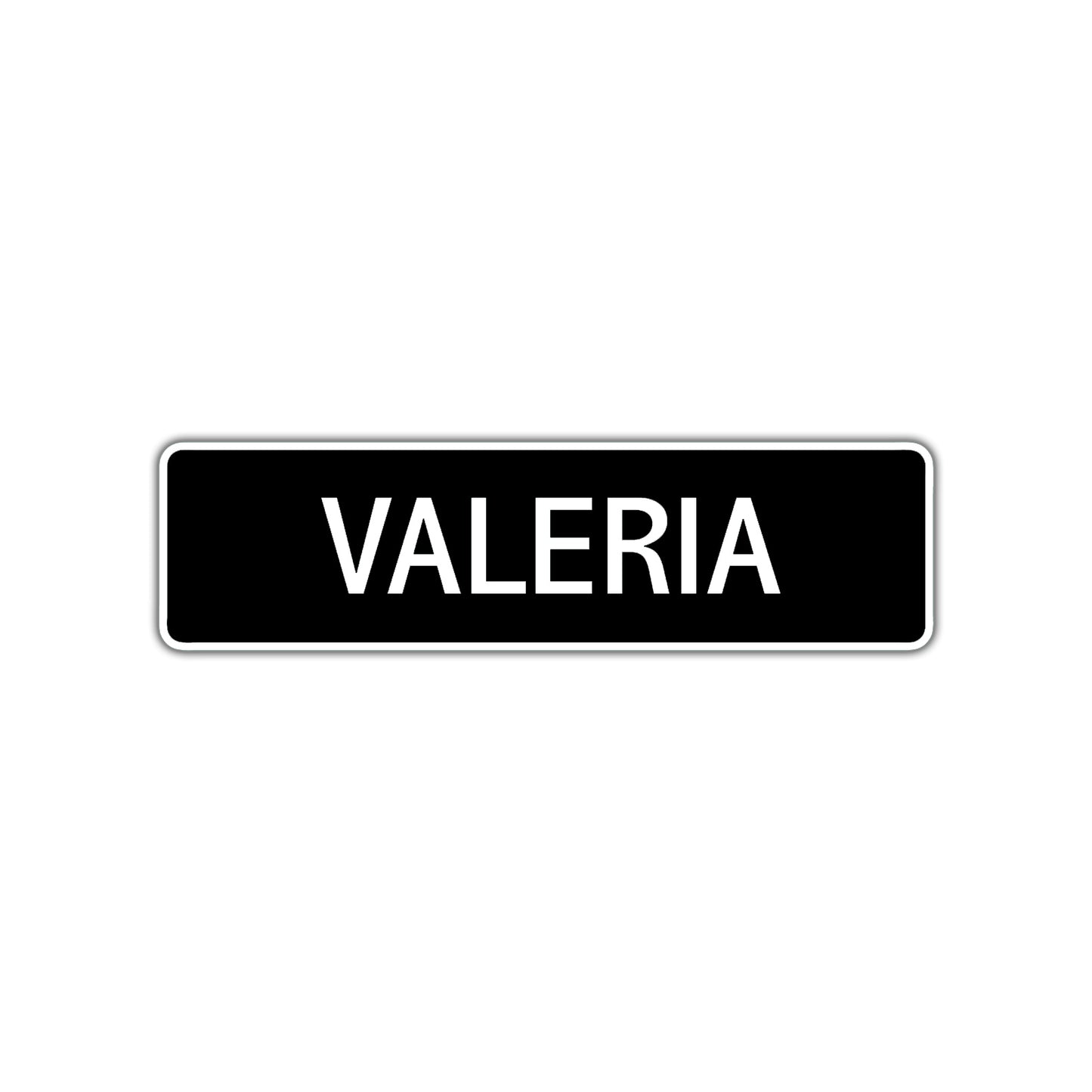 Valeria Street Sign Children Name Room Plate