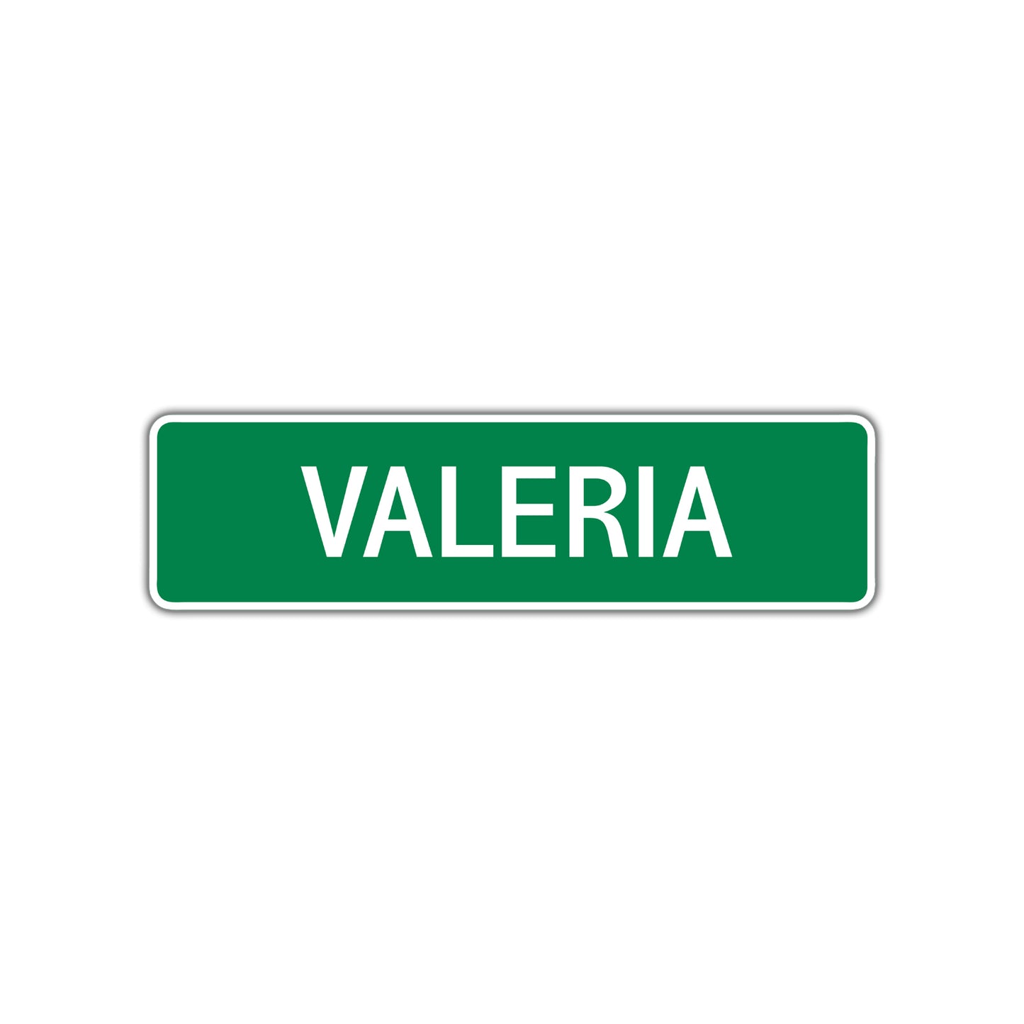 Valeria Street Sign Children Name Room Plate