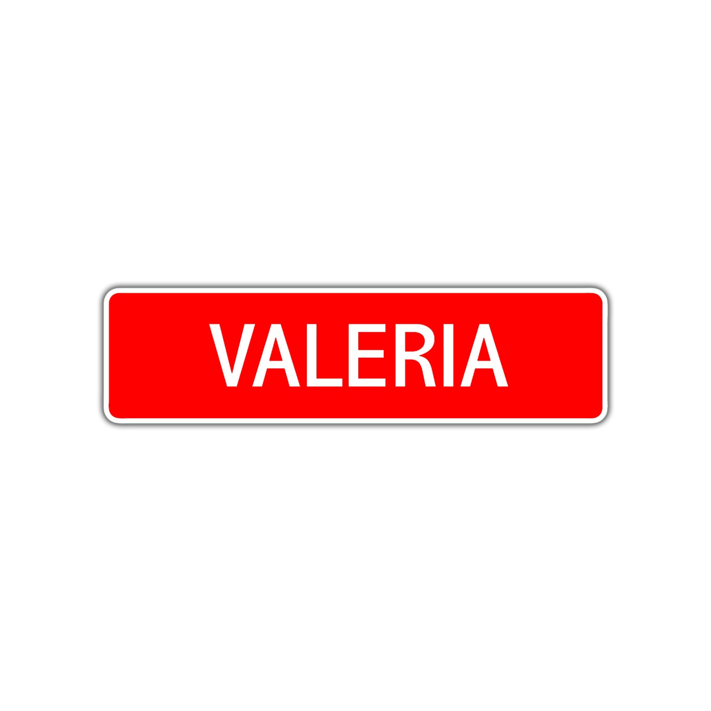 Valeria Street Sign Children Name Room Plate