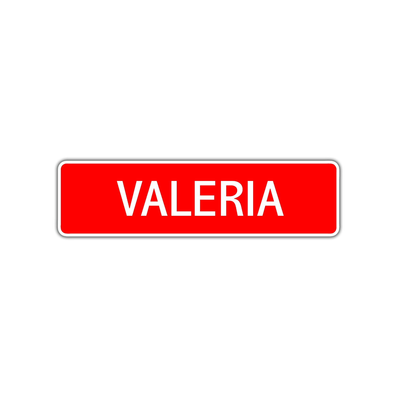 Valeria Street Sign Children Name Room Plate