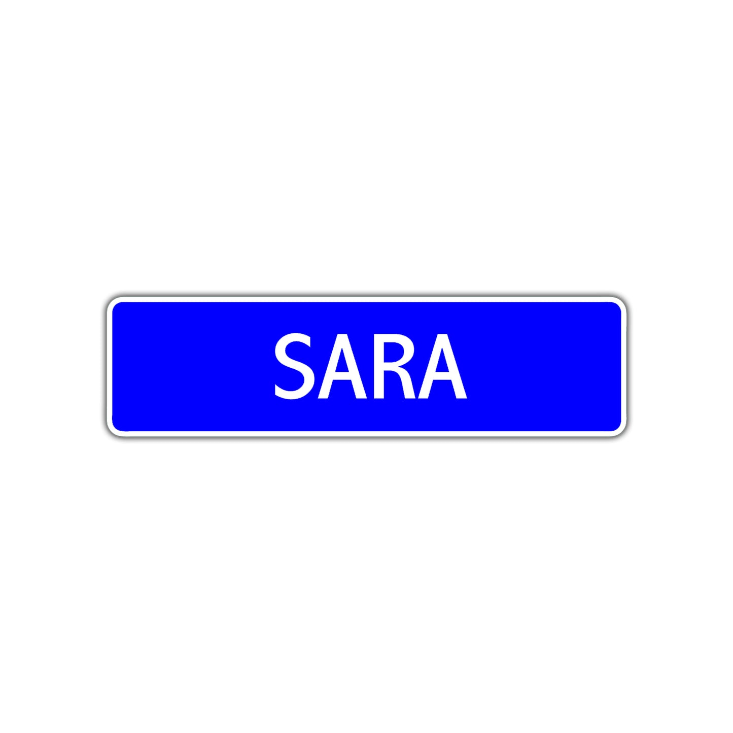 Sara Street Sign Children Name Room Plate