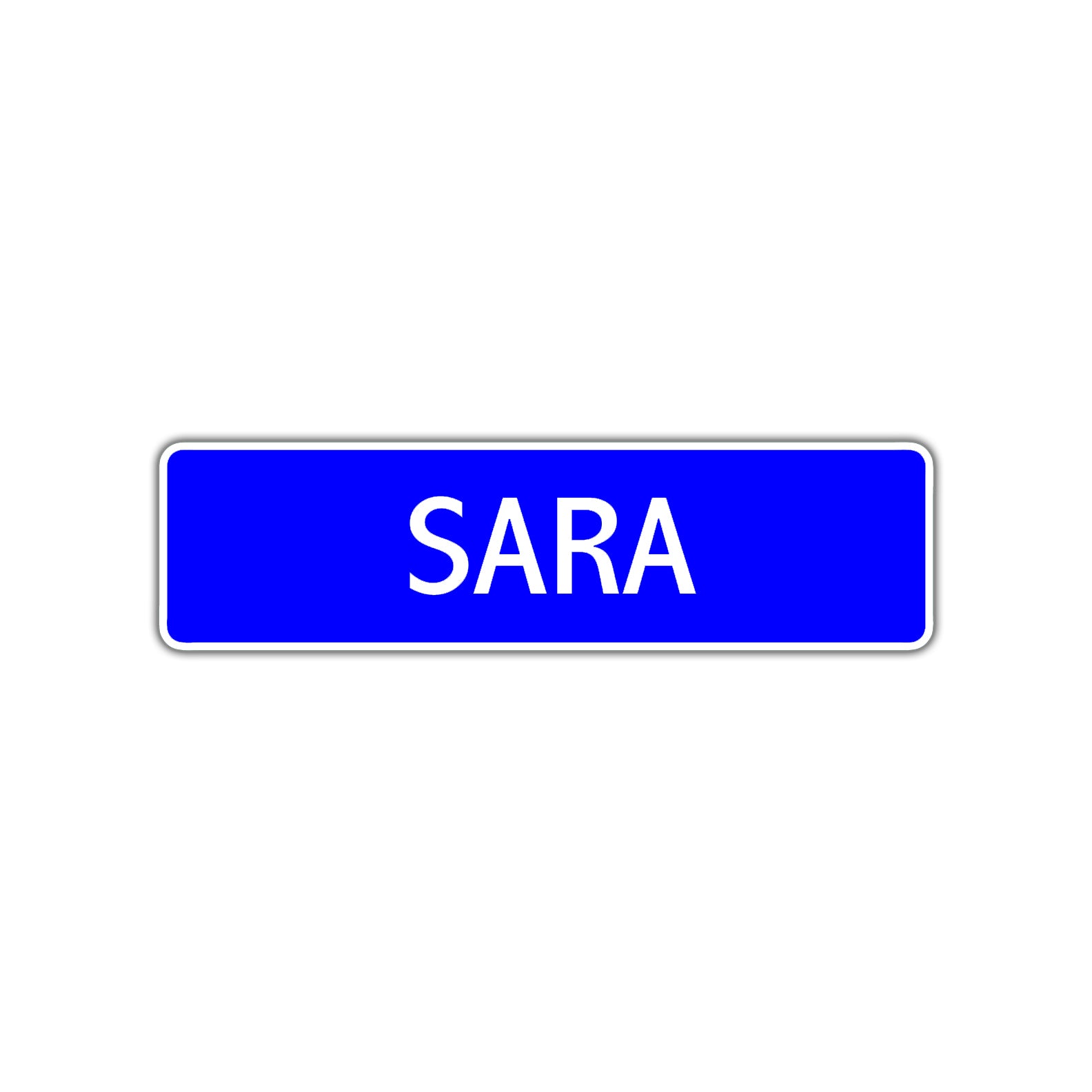 Sara Street Sign Children Name Room Plate