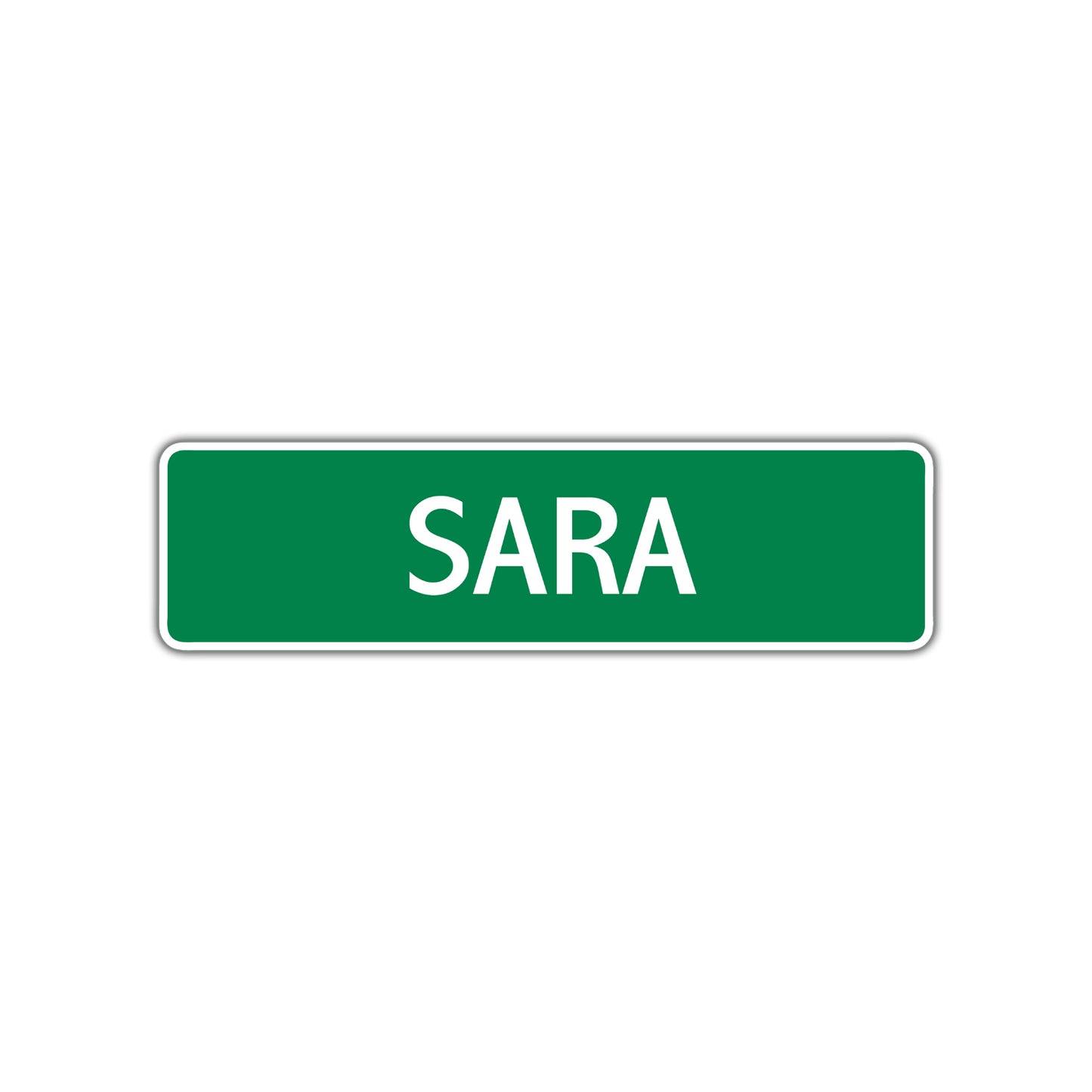 Sara Street Sign Children Name Room Plate