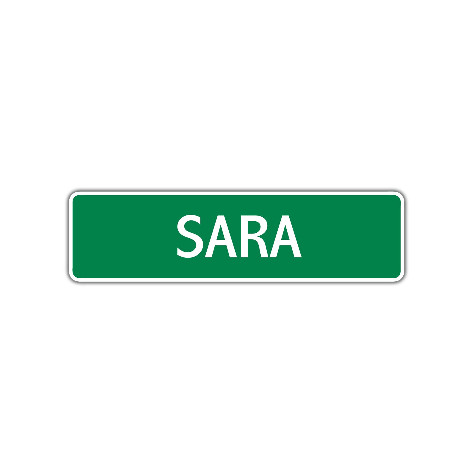 Sara Street Sign Children Name Room Plate