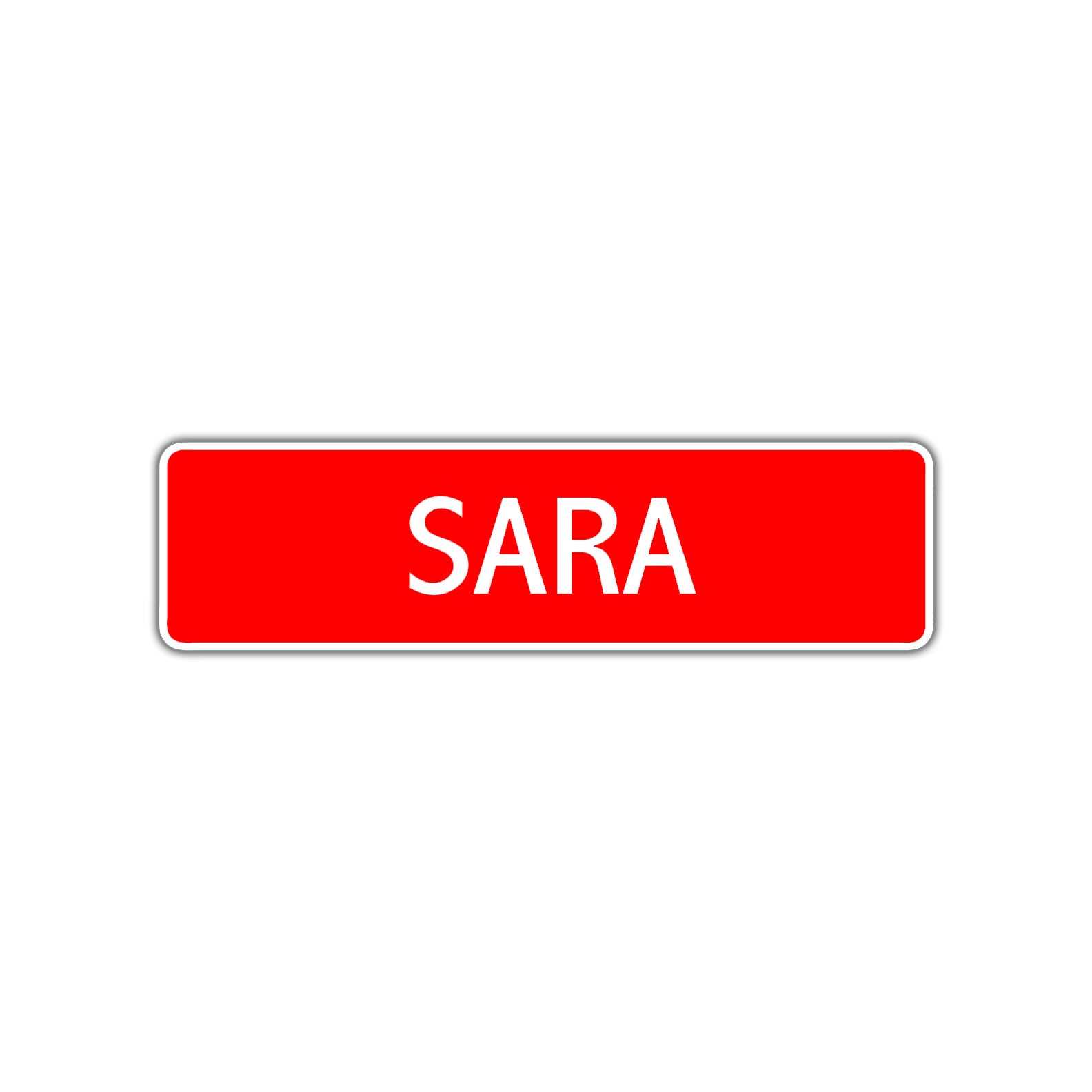 Sara Street Sign Children Name Room Plate