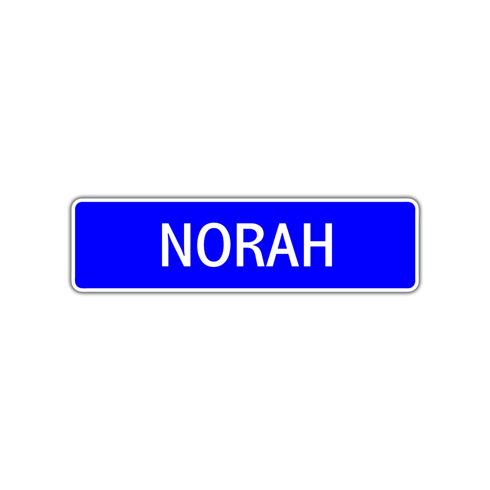 Norah Street Sign Children Name Room Plate