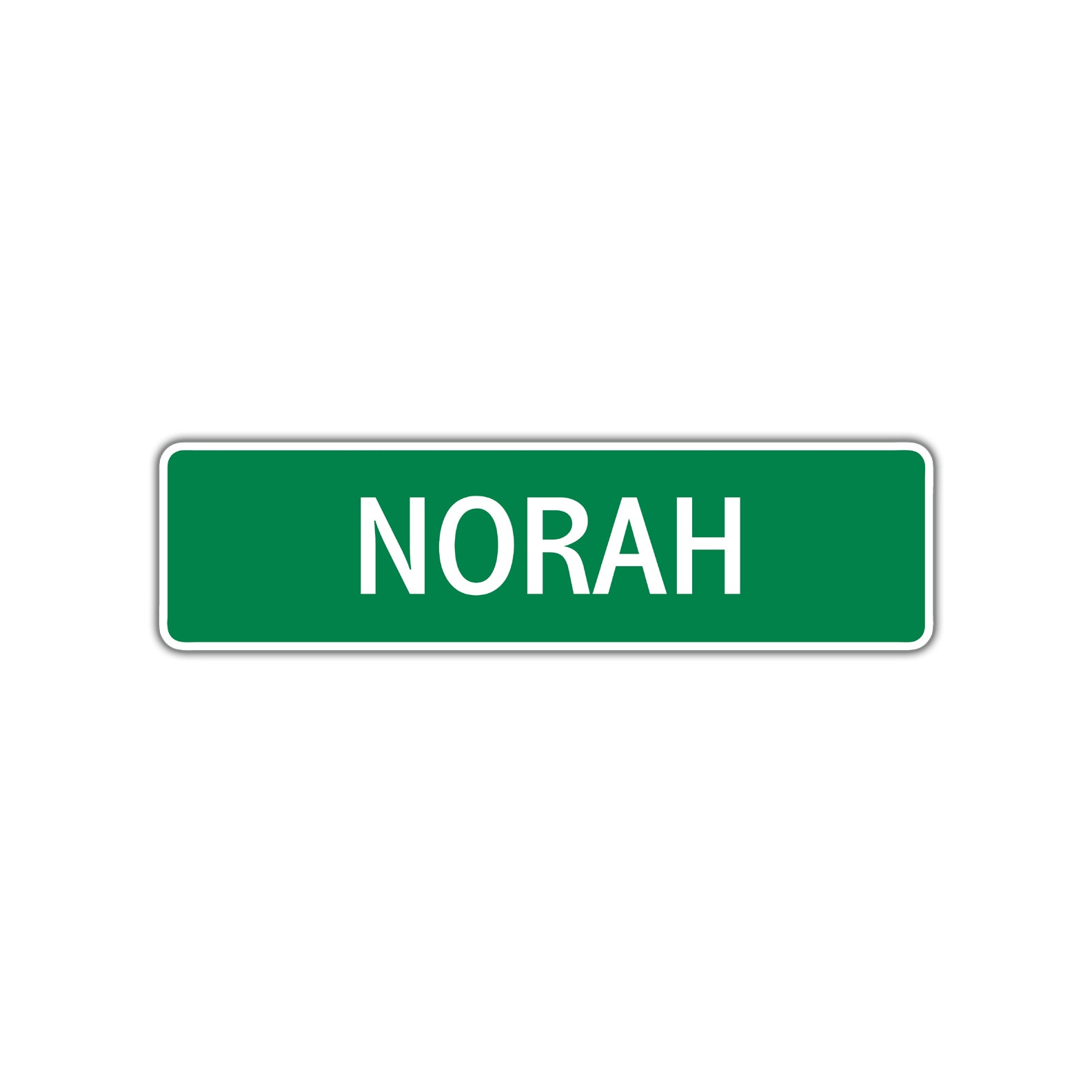Norah Street Sign Children Name Room Plate