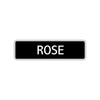 Rose Street Sign Children Name Room Plate