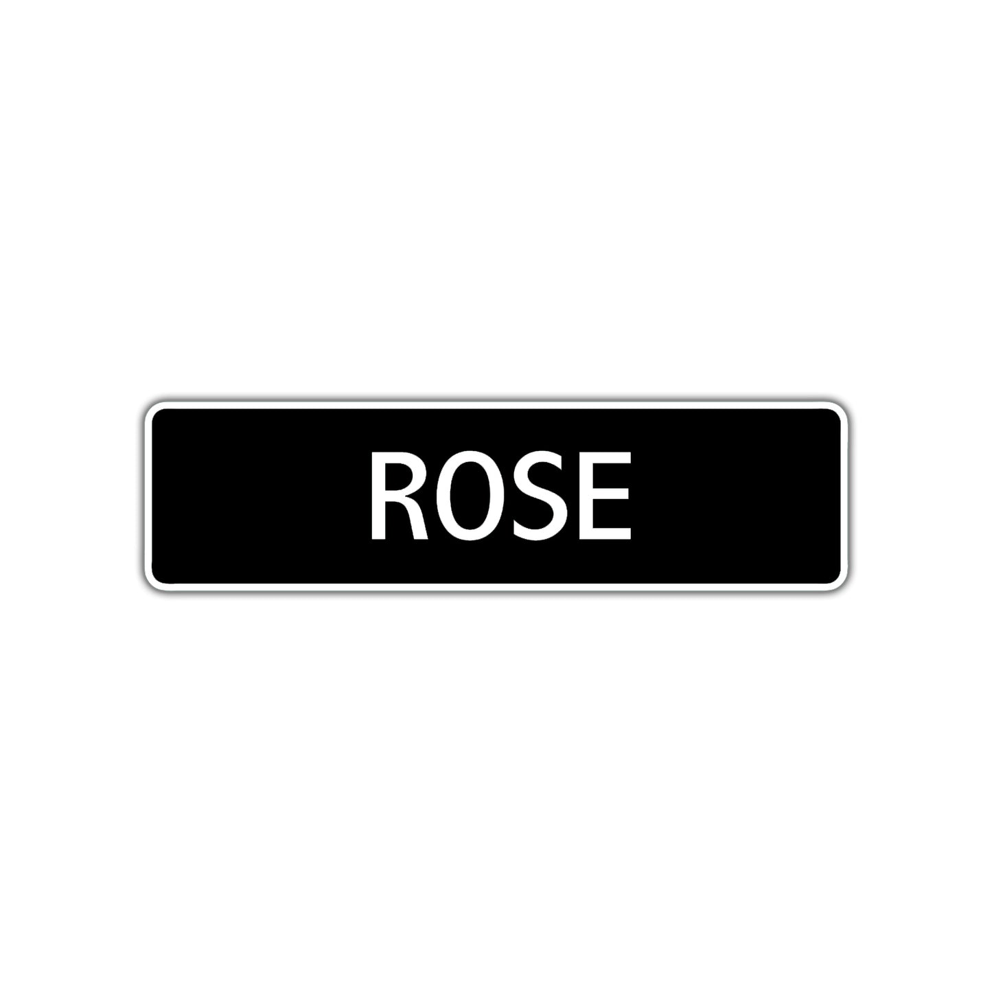 Rose Street Sign Children Name Room Plate