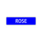 Rose Street Sign Children Name Room Plate