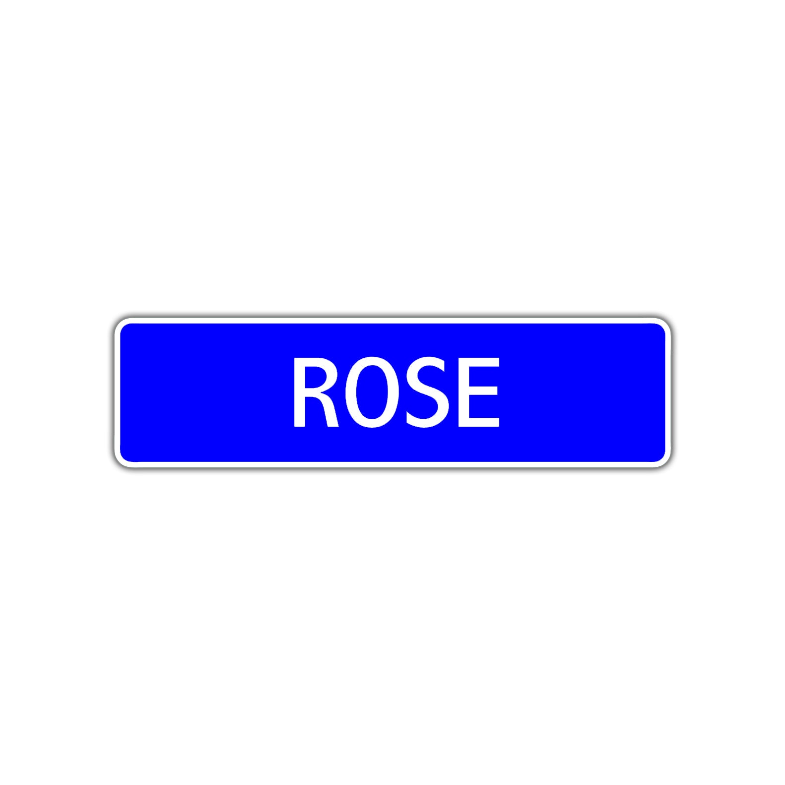 Rose Street Sign Children Name Room Plate