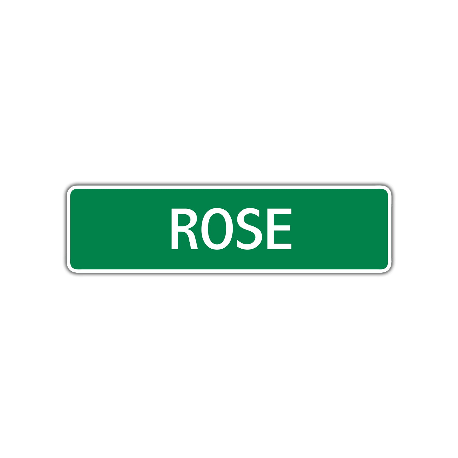 Rose Street Sign Children Name Room Plate