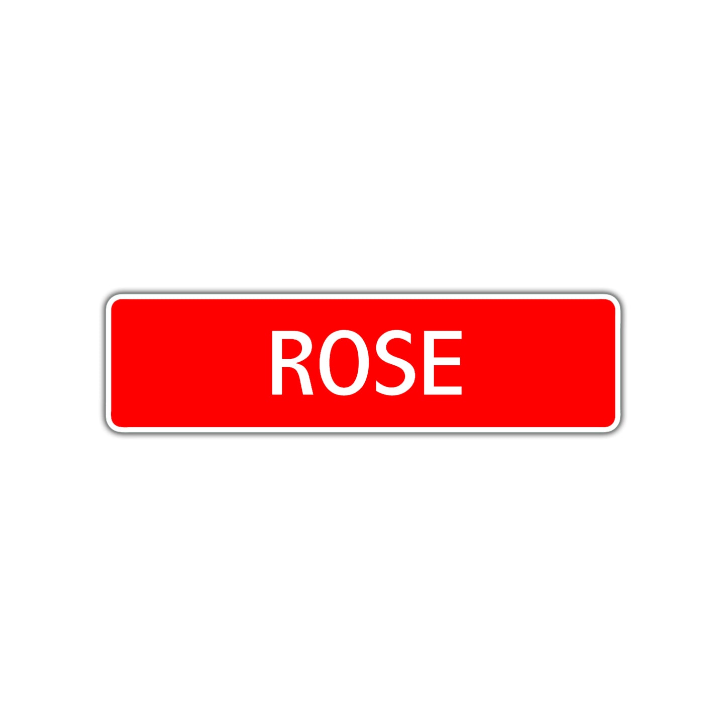 Rose Street Sign Children Name Room Plate