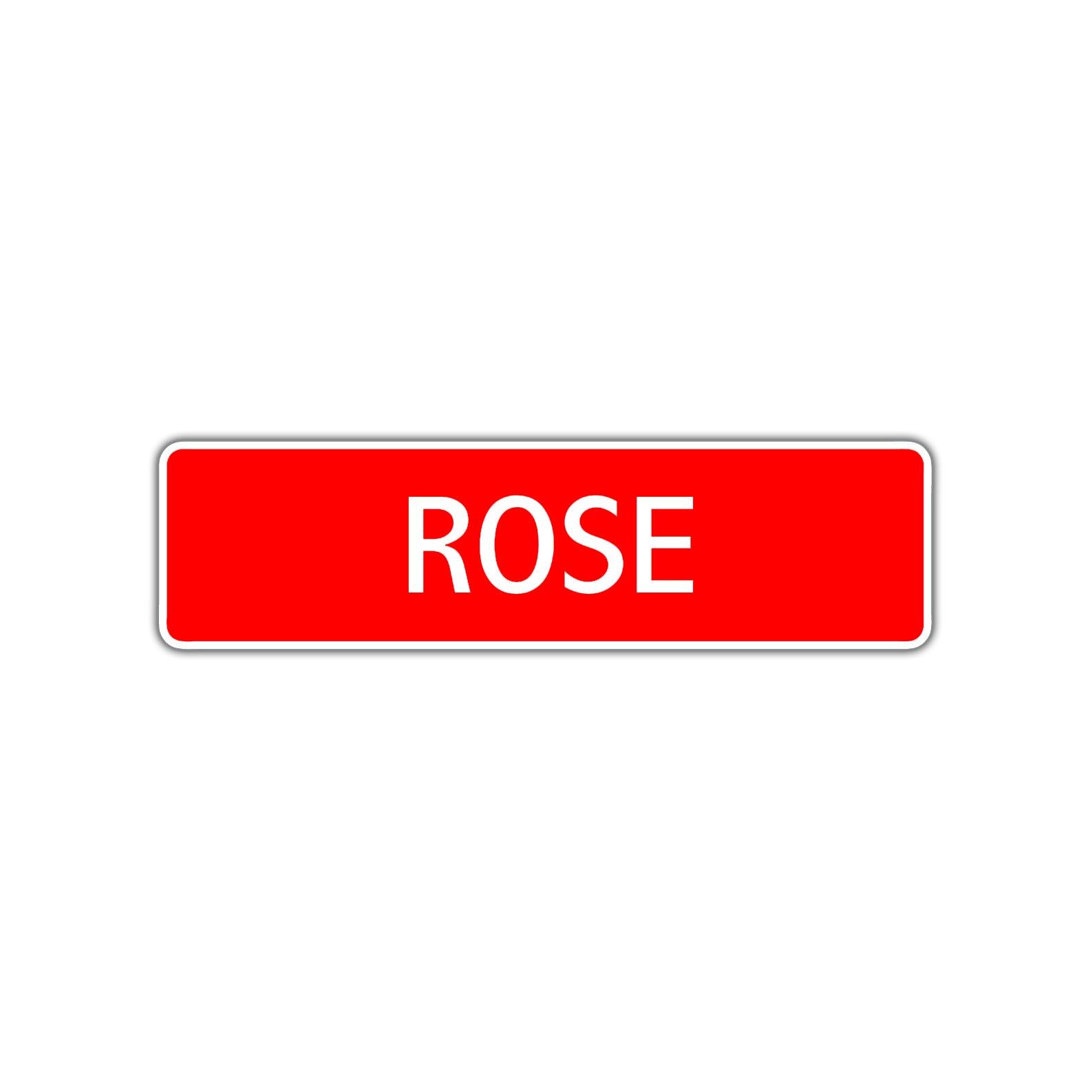 Rose Street Sign Children Name Room Plate