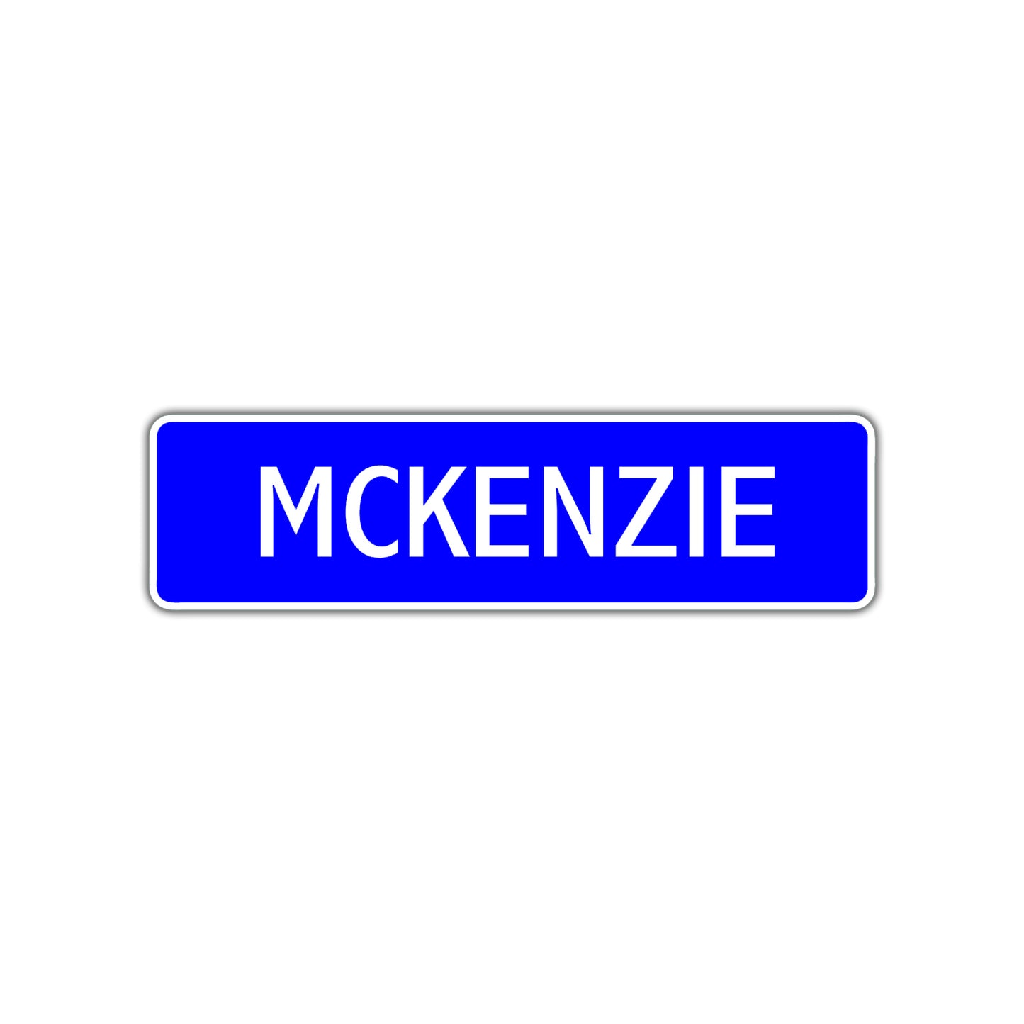McKenzie Street Sign Children Name Room Plate