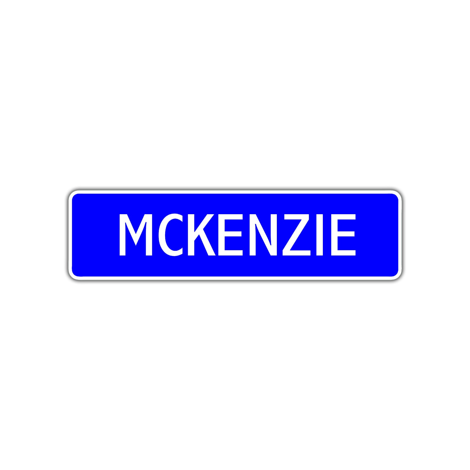 McKenzie Street Sign Children Name Room Plate