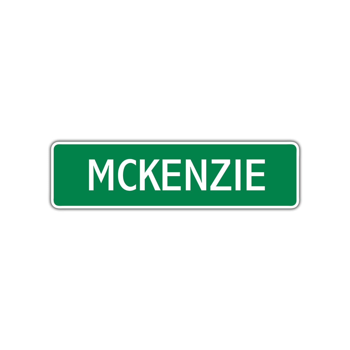 McKenzie Street Sign Children Name Room Plate