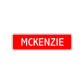 McKenzie Street Sign Children Name Room Plate