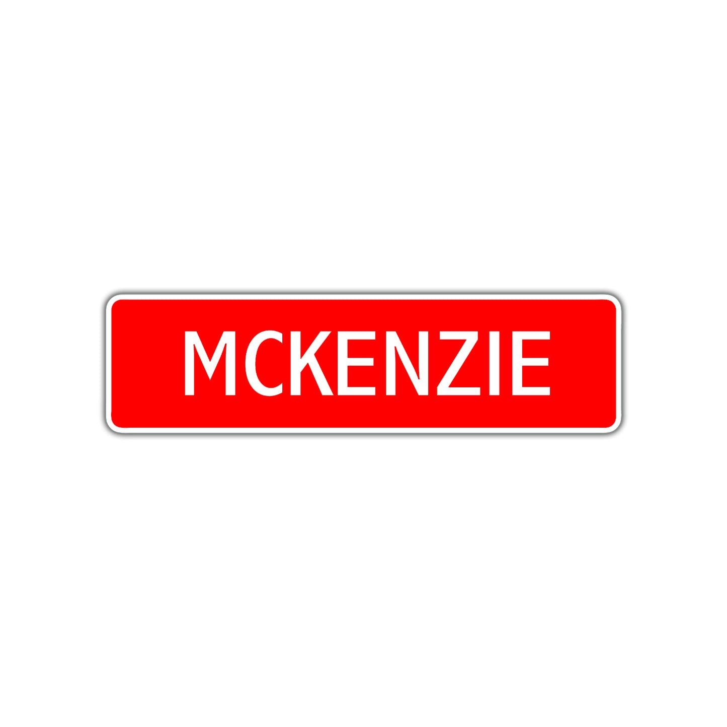 McKenzie Street Sign Children Name Room Plate
