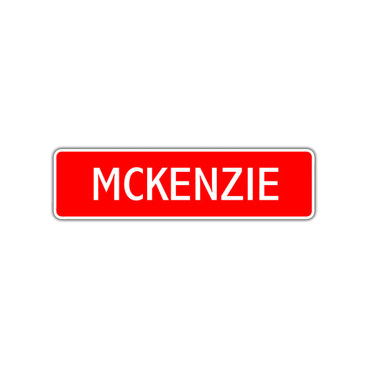 McKenzie Street Sign Children Name Room Plate