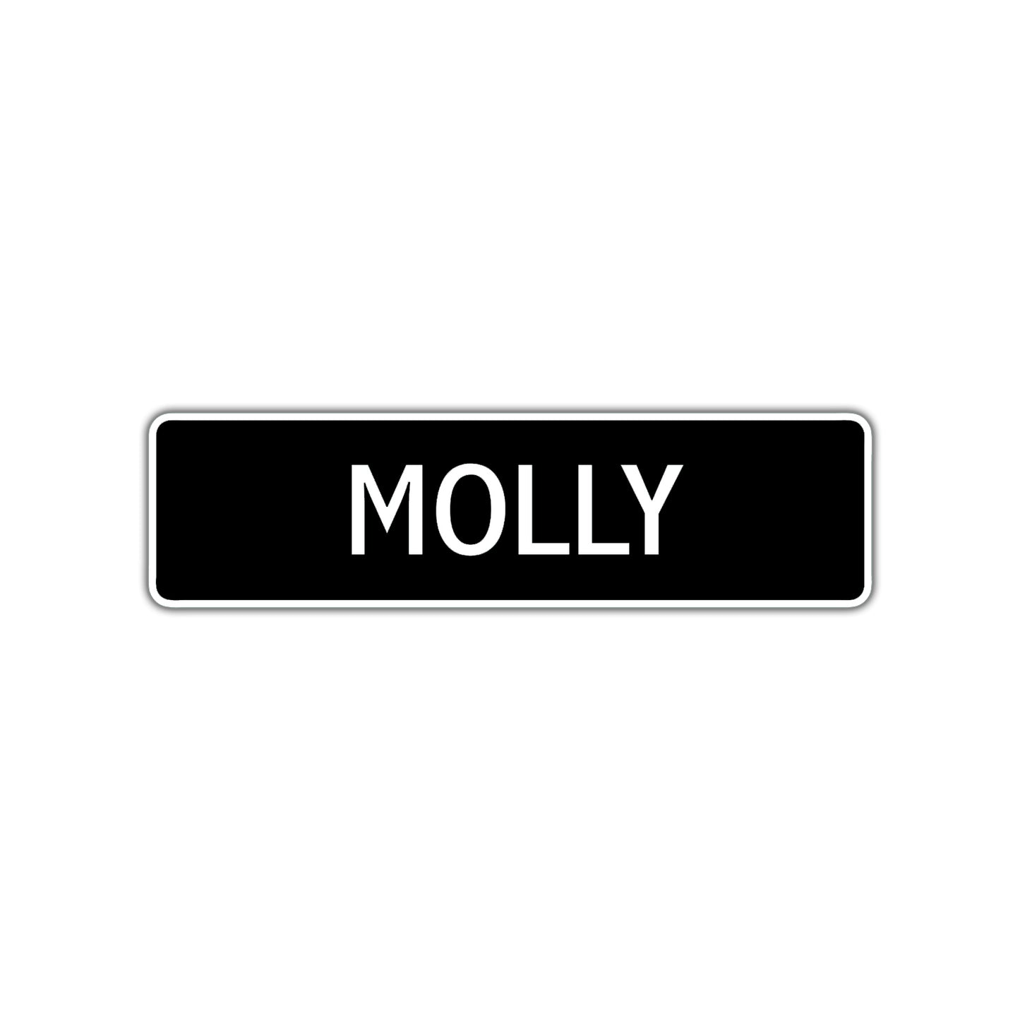 Molly Street Sign Children Name Room Plate