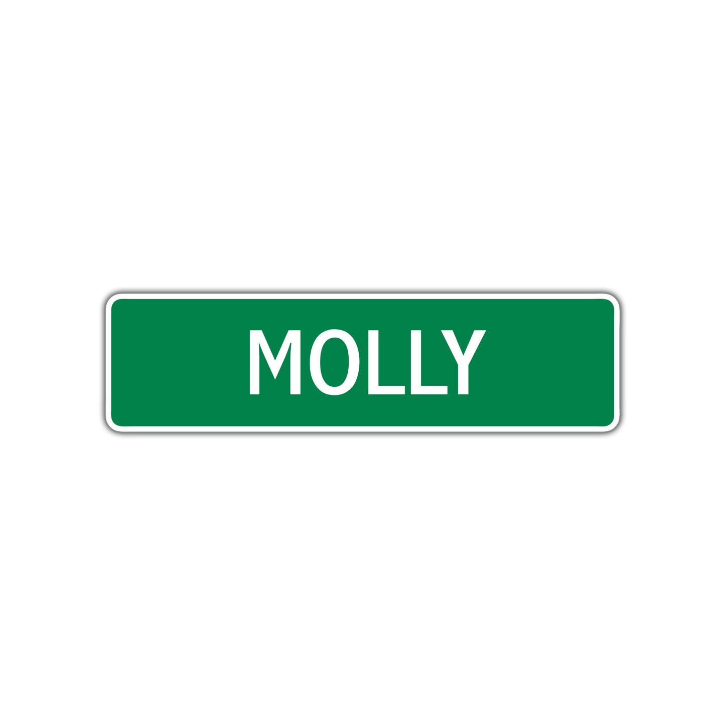 Molly Street Sign Children Name Room Plate