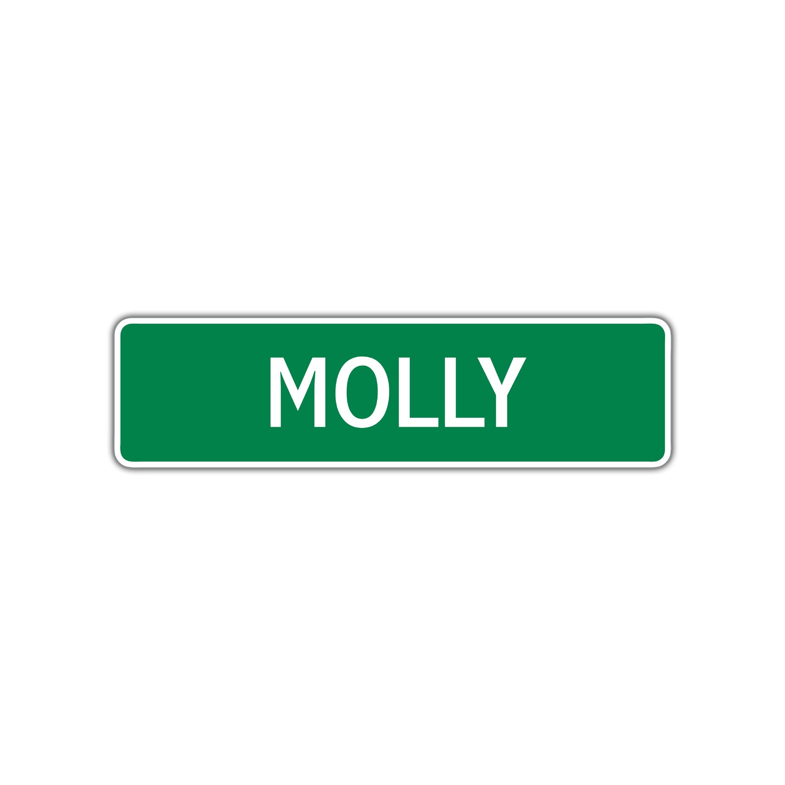Molly Street Sign Children Name Room Plate