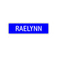 Raelynn Street Sign Children Name Room Plate