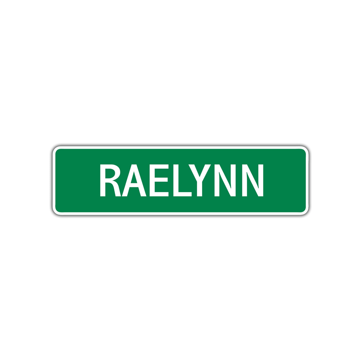 Raelynn Street Sign Children Name Room Plate