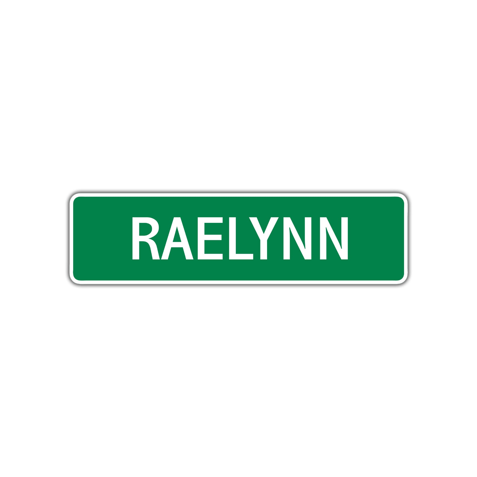 Raelynn Street Sign Children Name Room Plate