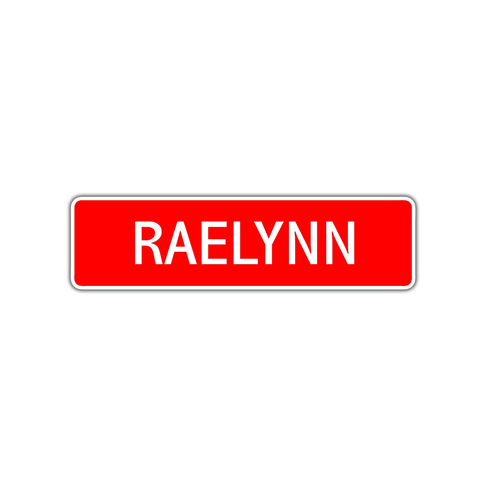Raelynn Street Sign Children Name Room Plate