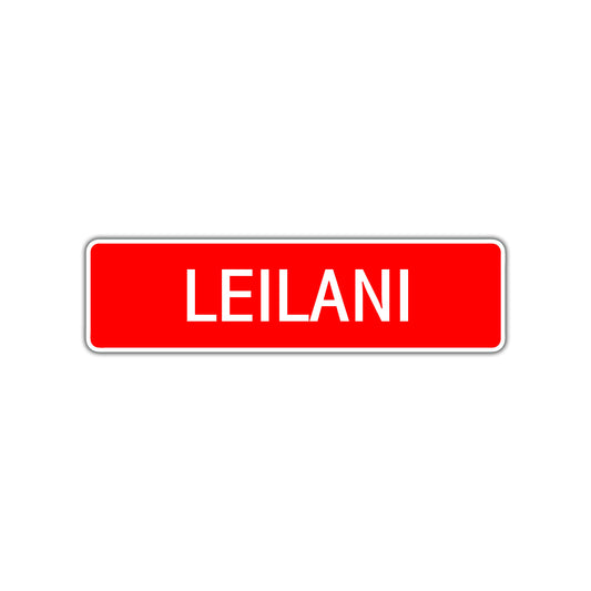 Leilani Street Sign Children Name Room Plate