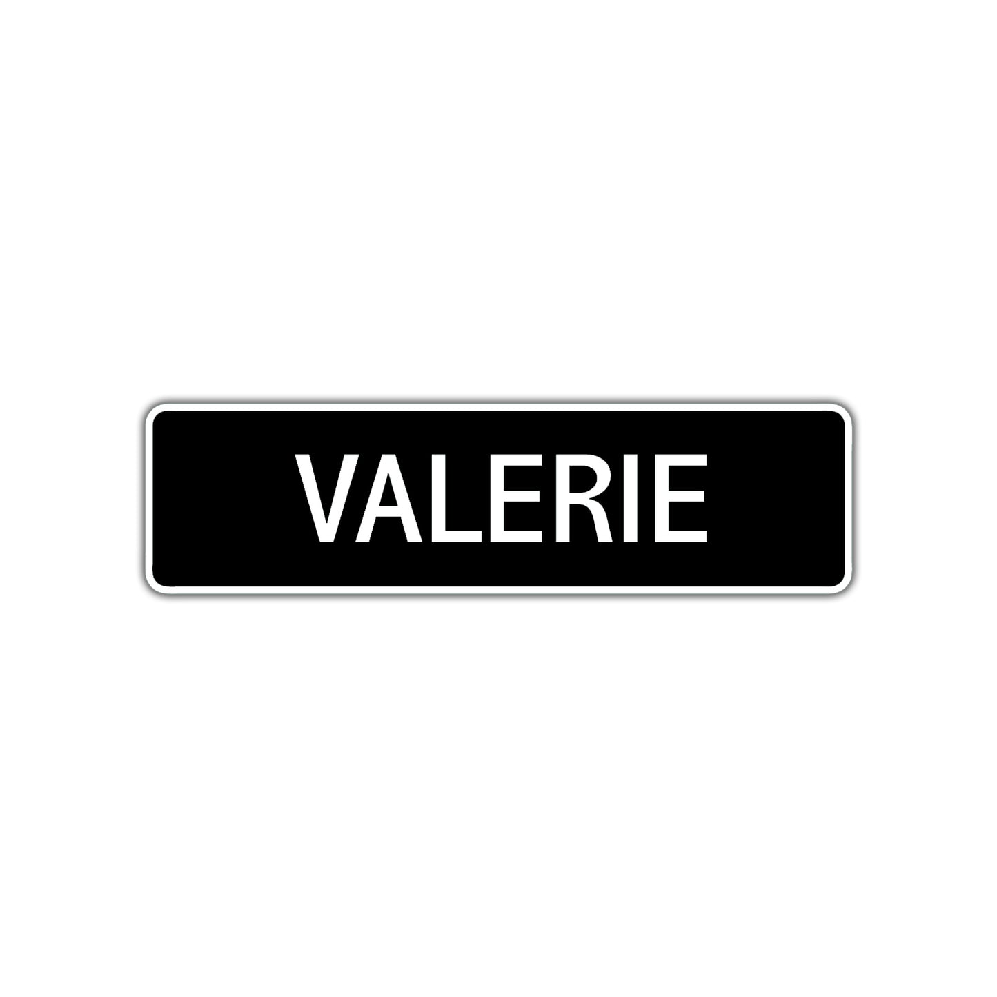 Valerie Street Sign Children Name Room Plate