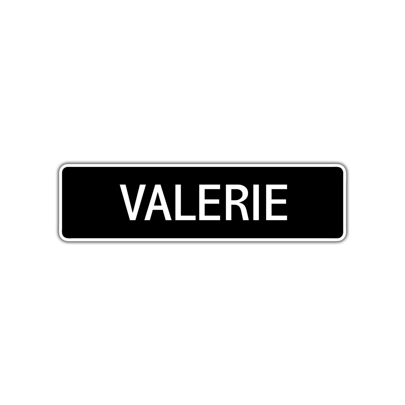 Valerie Street Sign Children Name Room Plate