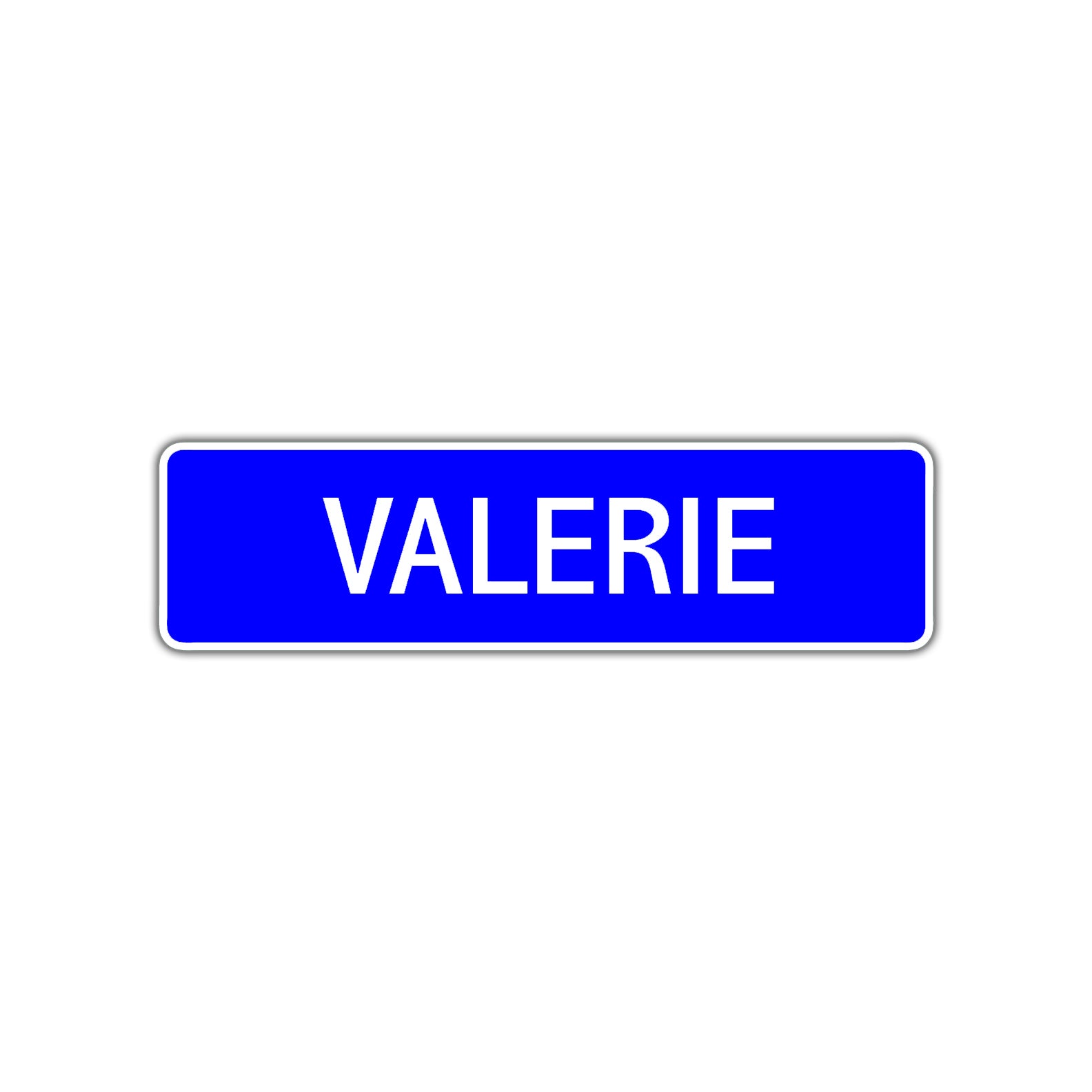 Valerie Street Sign Children Name Room Plate