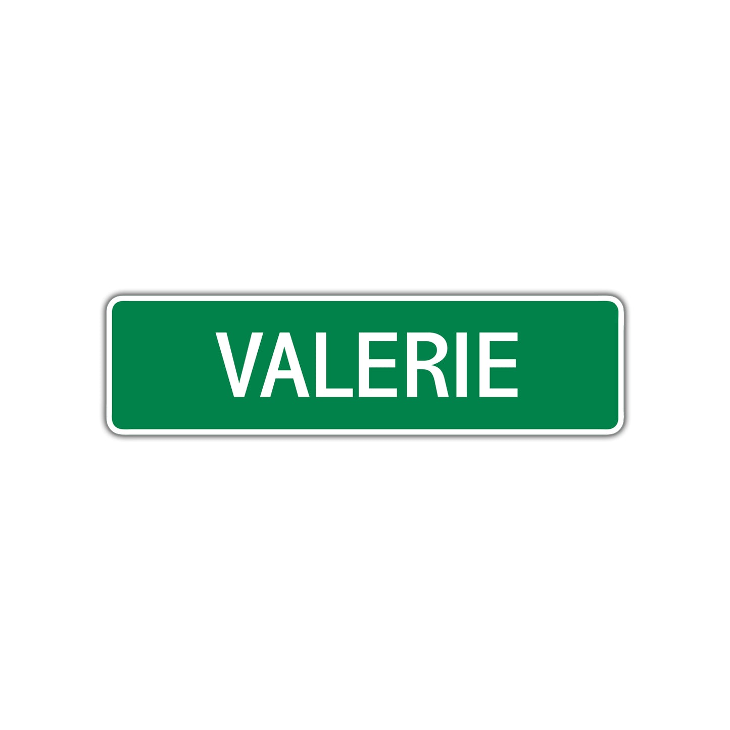 Valerie Street Sign Children Name Room Plate