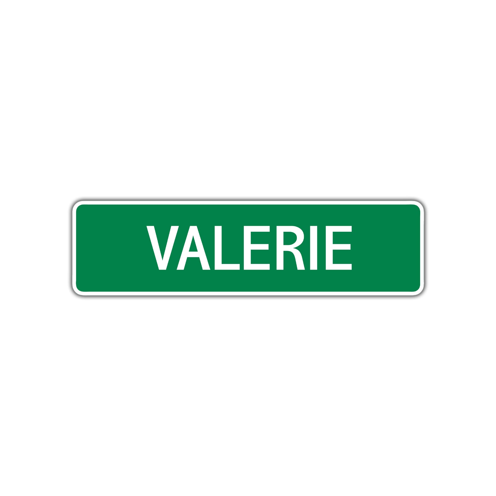 Valerie Street Sign Children Name Room Plate