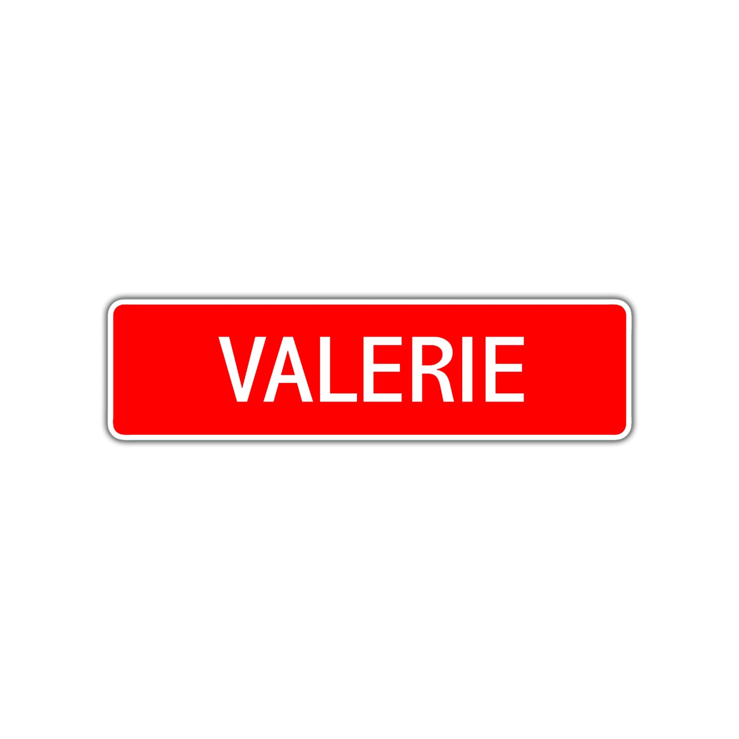 Valerie Street Sign Children Name Room Plate