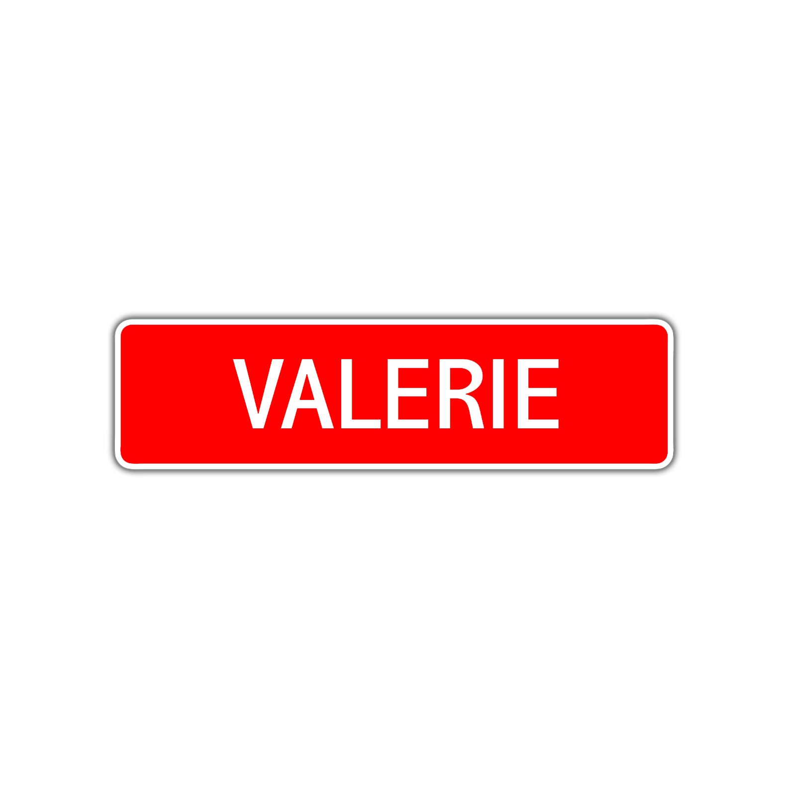 Valerie Street Sign Children Name Room Plate