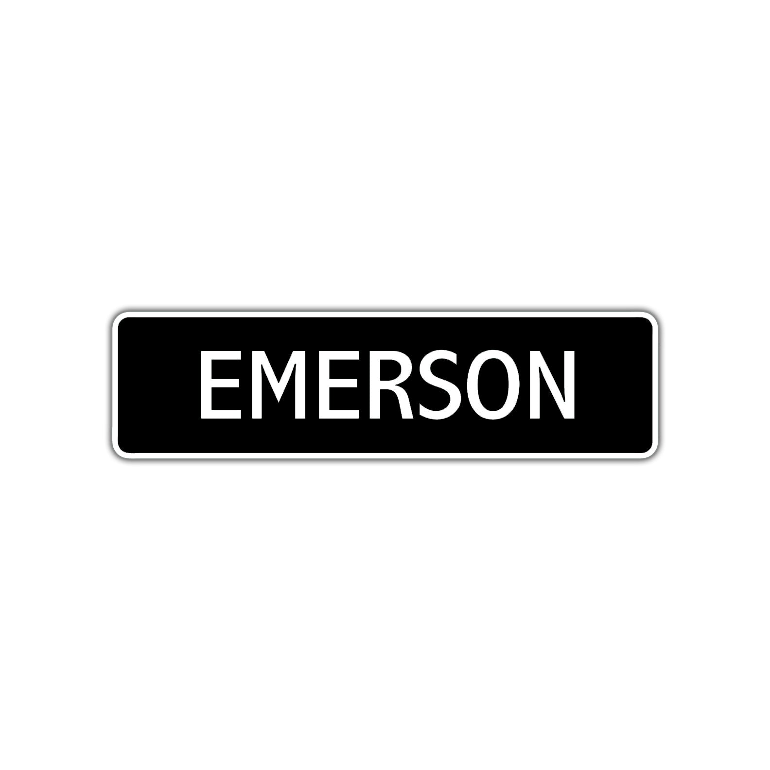 Emerson Street Sign Children Name Room Plate