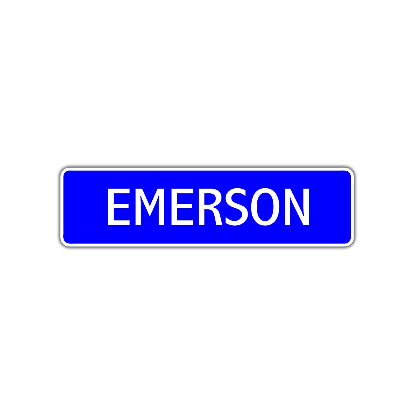 Emerson Street Sign Children Name Room Plate