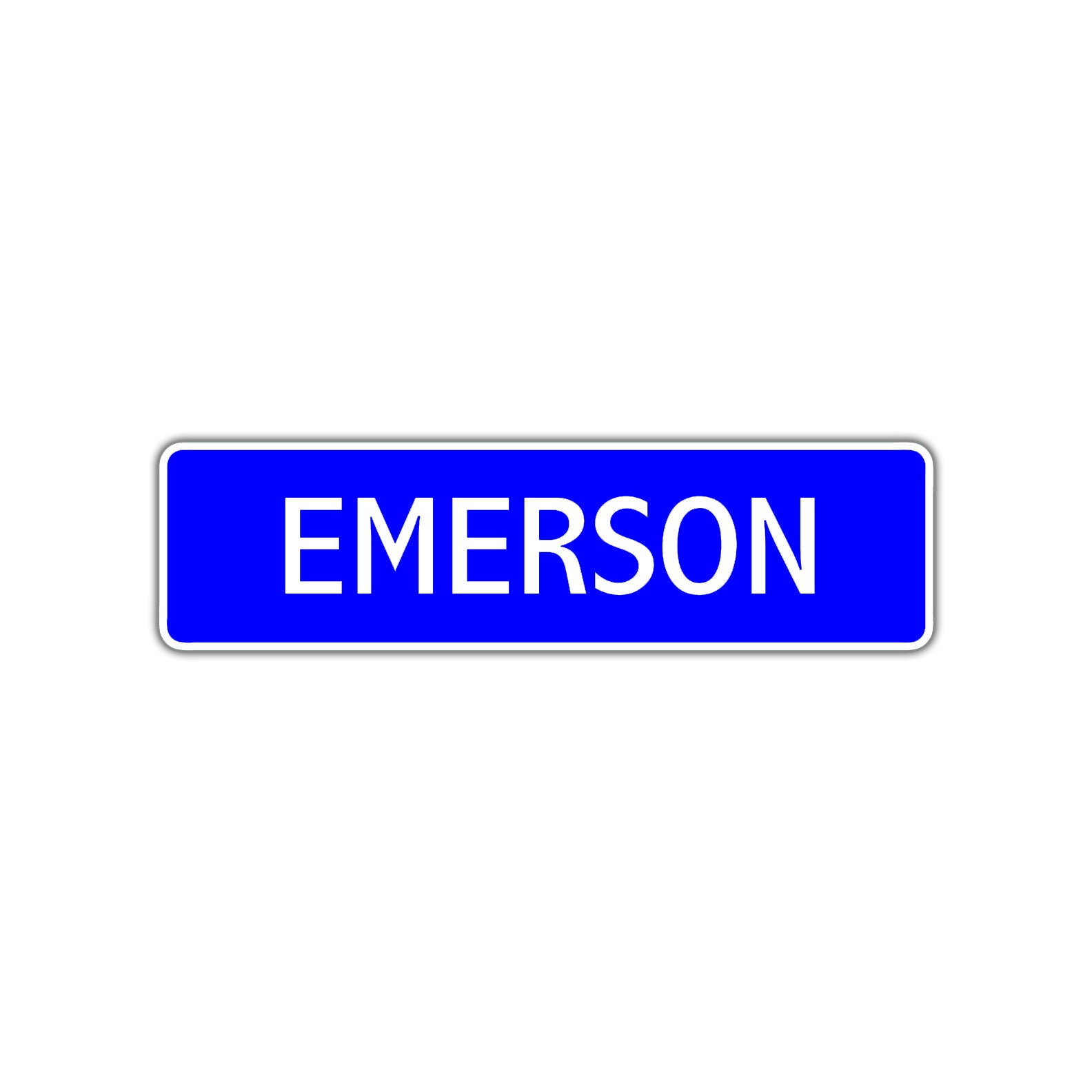 Emerson Street Sign Children Name Room Plate