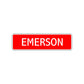 Emerson Street Sign Children Name Room Plate